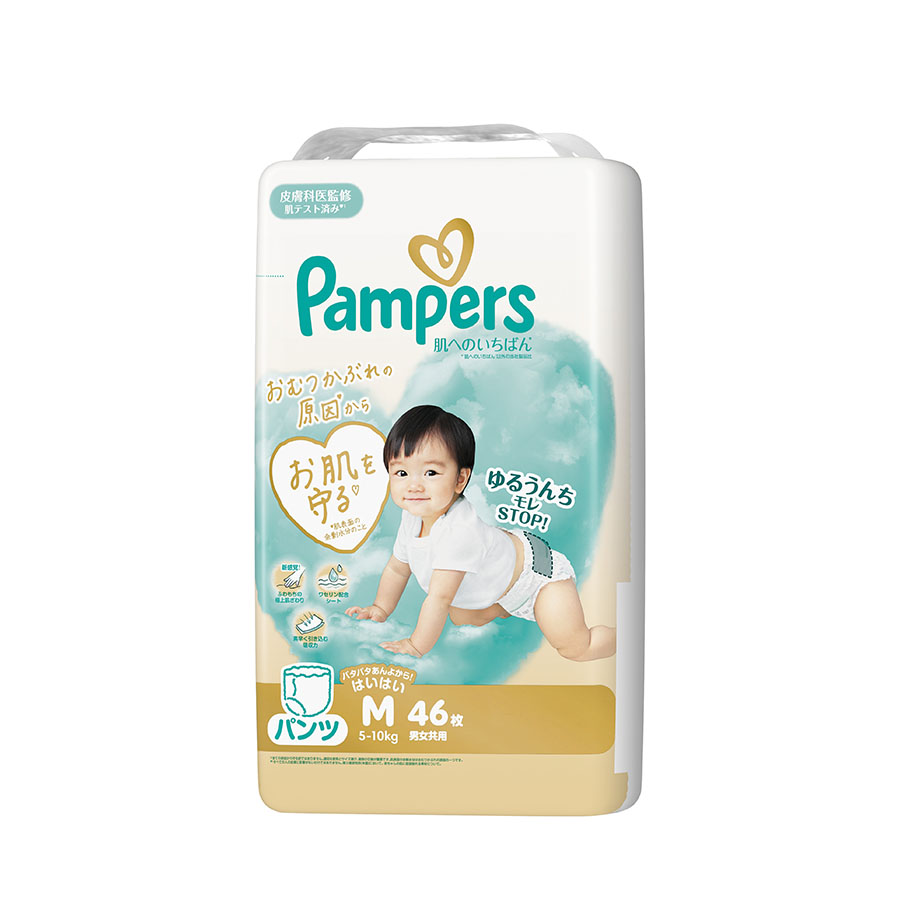 パンパース 肌へのいちばん* パンツ　 *“肌へのいちばん”以外のP&G製品内比較
