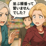 「並ぶ順番って習いませんでした？」横入りマダムに放った静かなひと言の結末【体験談】