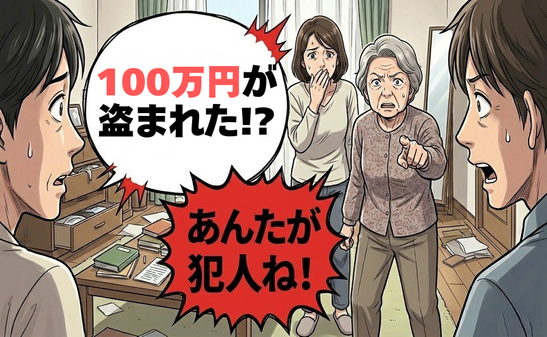 「犯人はあんただ！」認知症の義母が訴えた100万円の紛失。家中を捜索し判明した真実とは【体験談】