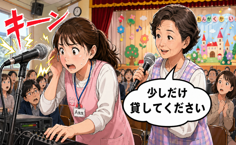 保育園の発表会のハプニングで焦る若手職員…会場を和ませたベテラン職員の機転【体験談】