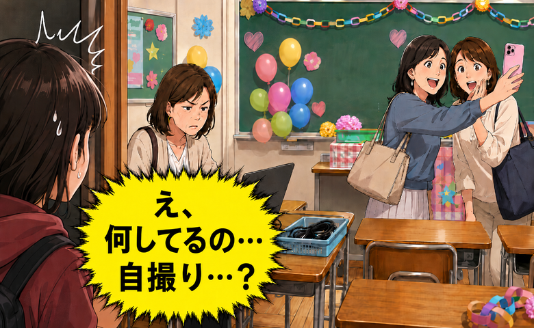 「おばさんが自撮り？」教室で不審な動きをする保護者…子どもが感じた学校トラブルの背景【体験談】