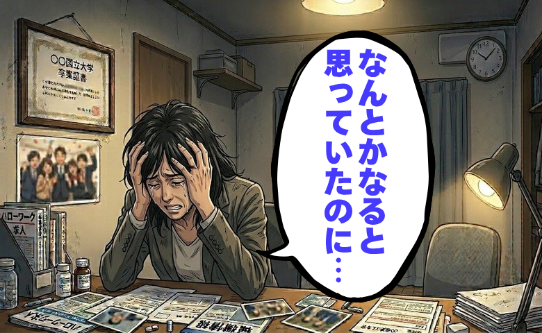 「なんとかなる」将来への甘さが招いた後悔。大学時代に卒業後の人生を考えず苦労した話【体験談】