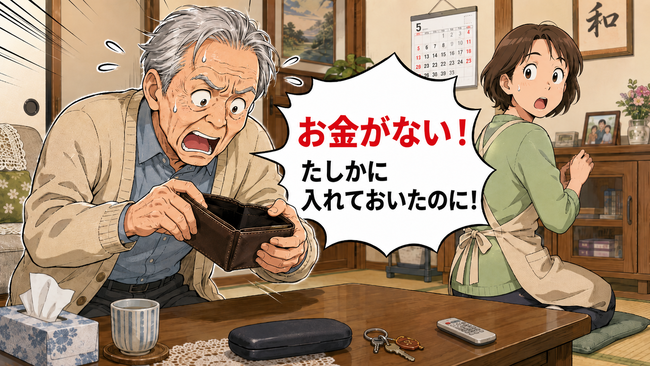 「誰かが取った!」財布を何度も確認…高齢者の物盗られ妄想で家族が意識したいこと【医師解説】