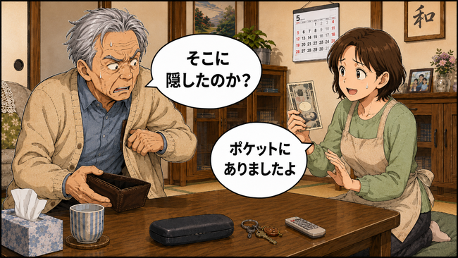 「誰かが取った!」財布を何度も確認…高齢者の物盗られ妄想で家族が意識したいこと【医師解説】