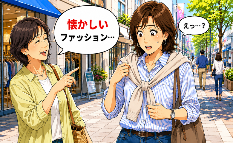 「懐かしいファッション…」友人の何げないひと言で普段のカジュアル服を見直した理由【体験談】