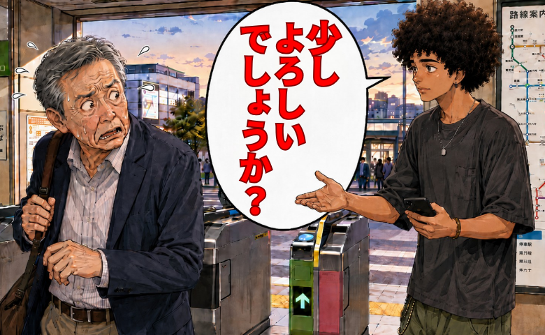 「話しかけないで…」駅の改札前で身構えた私。すれ違いざまに青年が発した言葉に猛省した理由【体験談】