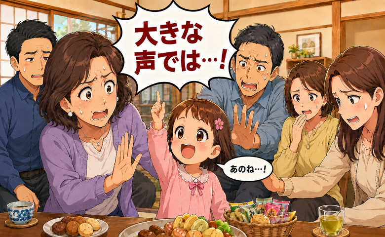 「大きな声では…」親戚の前で3歳娘が放った本音に母親が思わず冷や汗をかいたワケ【体験談】