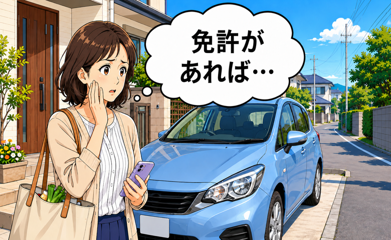 「免許を取っておけば…」家にある車を運転できない私が、過去の選択を悔やむワケ【体験談】