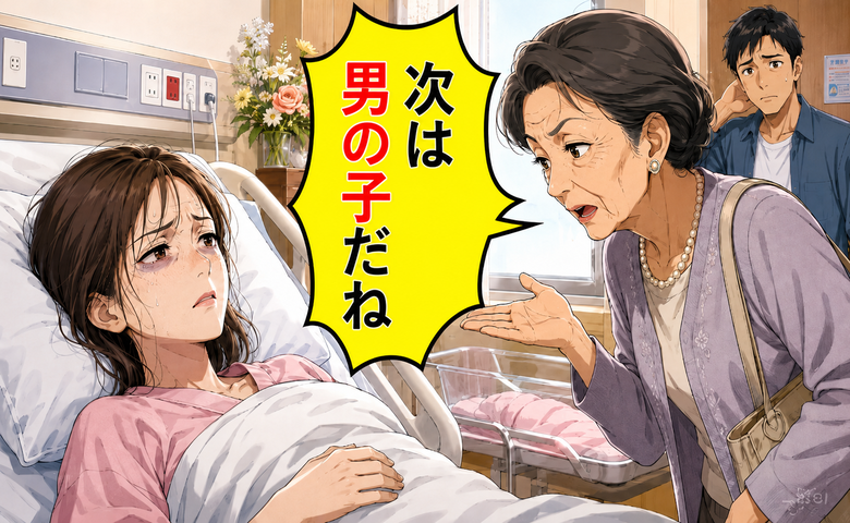 「次は男の子だね」難産を終えた私に義母が繰り返した言葉。胸に残った違和感とは【体験談】