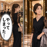 「黒なら大丈夫」30代で着たワンピースで披露宴へ。会場でアラフィフの私が後悔したワケ【体験談】