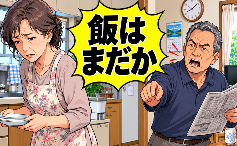 「飯はまだか」家事と介護に追われた30年。定年を迎えた夫の言葉に妻が下した決断とは【体験談】