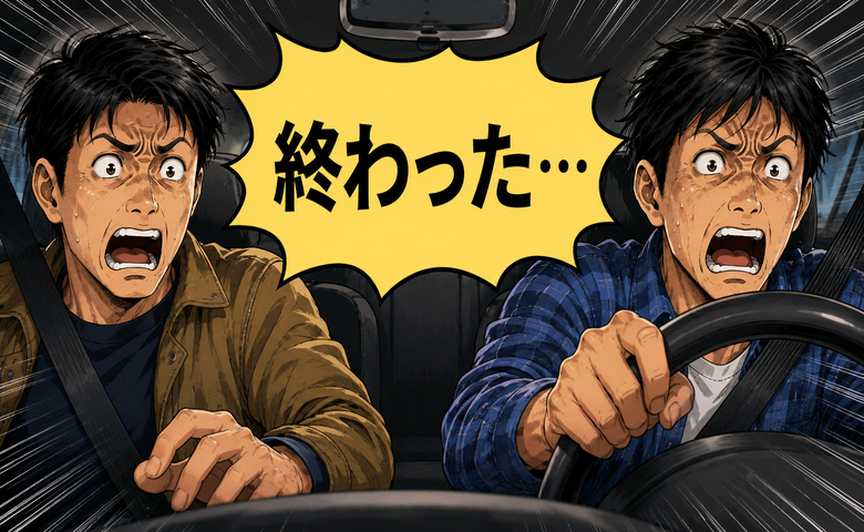 「終わったと思った」免許取得直後の同僚と帰宅中、狭い二車線道路で逃げ場を失った瞬間【体験談】