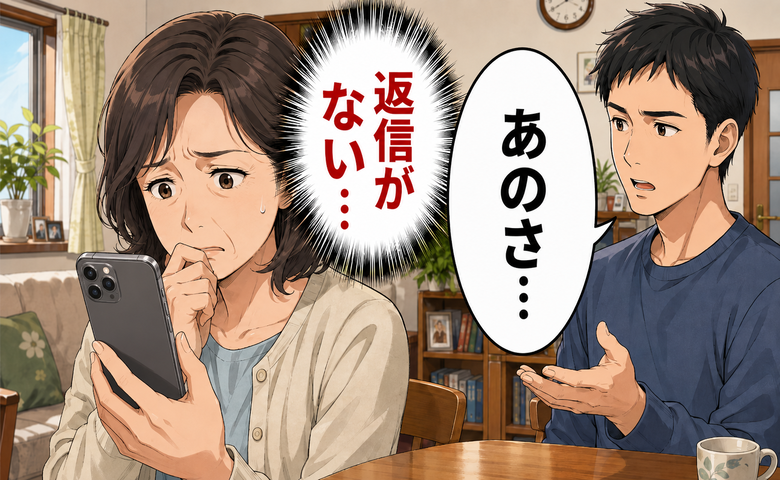「返信がない…」1人暮らしの娘へ何度も送る私。既読無視が続く中、息子に言われたひと言とは【体験談】