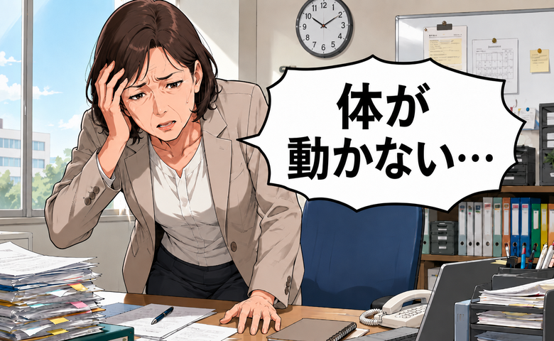 「体が動かない…」疲れだと思い込み仕事を続けた私。日常生活までつらくなり受診した結果【体験談】