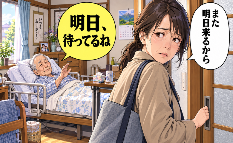 「また明日来るから」疲れから父の介助を休んだ日。翌日に届いた連絡と胸を刺す悔いとは【体験談】