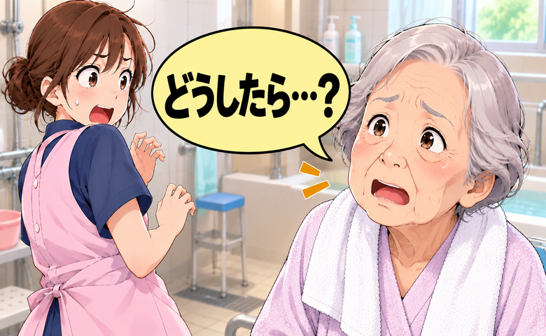 「排せつしたばかりの便が…」入浴介助で声をかけられた私が、介護現場で考えた老いの現実【体験談】