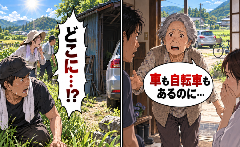 「車も自転車もあるのに…」昼になっても戻らない70代の夫。30度超えの中で続いた捜索の結末は【体験談】