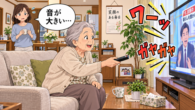 「聞こえないのよ」と音量アップ…高齢者のテレビ音が大きくなる理由と家族の対処法【医師解説】