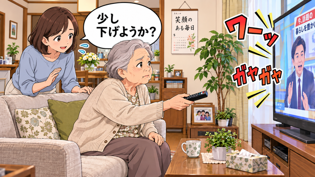 「聞こえないのよ」と音量アップ…高齢者のテレビ音が大きくなる理由と家族の対処法【医師解説】