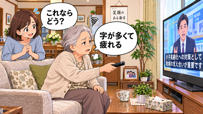 「聞こえないのよ」と音量アップ…高齢者のテレビ音が大きくなる理由と家族の対処法【医師解説】