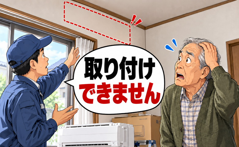 「取り付けできません」購入したエアコンが設置できず困惑。若い店員を再び訪ねたワケ【体験談】
