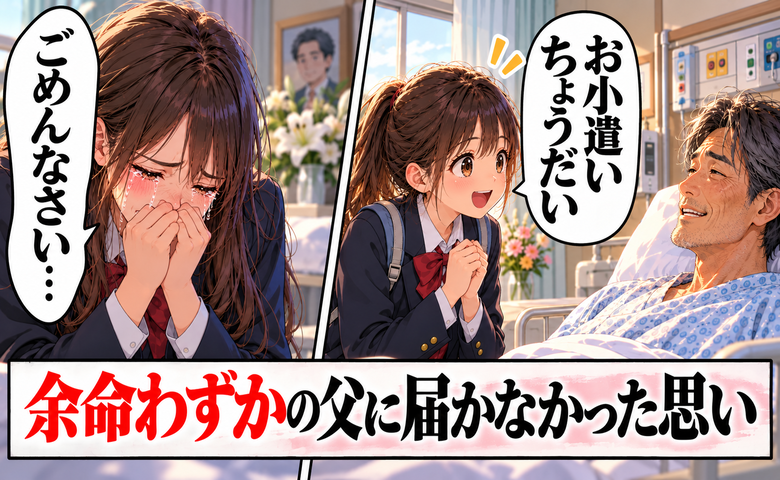 「ごめんなさい…」余命3カ月と告げられた父に届かなかった思い。最後のおねだりに残る深い悔いとは【体験談】