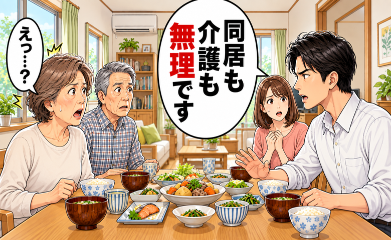 「同居も介護も無理です」頼んでもいないのに…婿のひと言に60代の私が抱いた違和感【体験談】