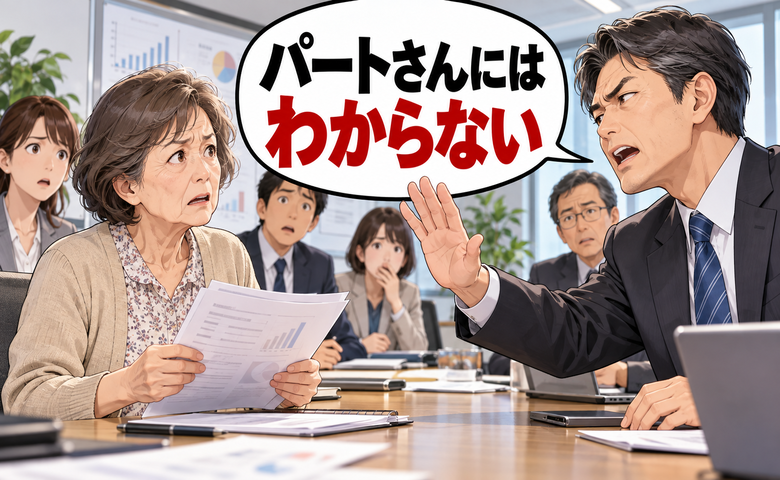 「パートさんにはわからない」会議でさえぎられた50代の私。数分後、空気が変わったワケ【体験談】