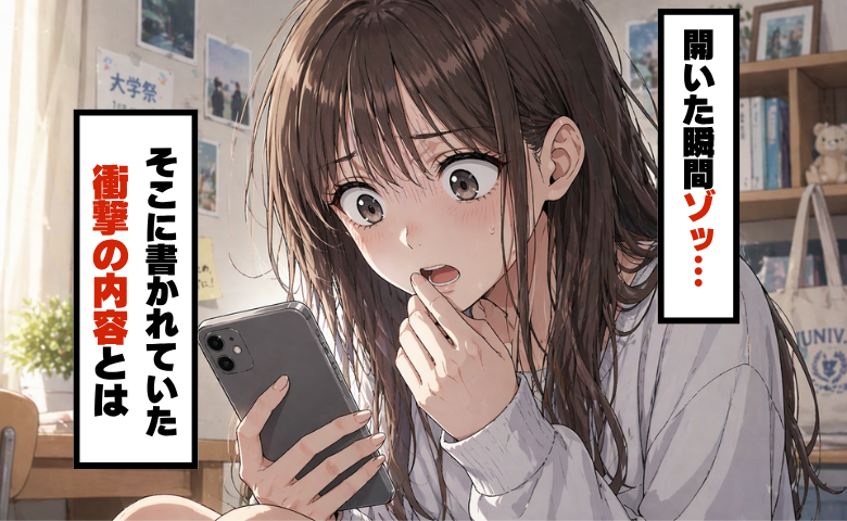 彼から届いたメッセージにゾッ…そこに書かれていた衝撃の内容とは！？