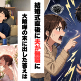 「いつまで休むつもり！？」結婚式直後に夫が無職に…大喧嘩の末に出した答えは