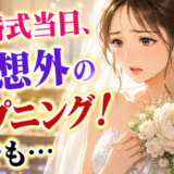 「間に合わないかも…」結婚式当日、お気に入りのドレスがまさかの…！？担当者のひと言に思わず涙