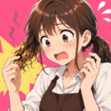 初めてのバイト中。「キャー！髪が焦げてる！」⇒私の身に起きたこととは！？