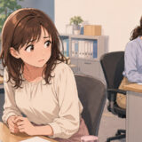 「漏れたらどうしよう…」職場には同僚と私の2人だけ。トイレに行けず我慢を続けていると！？