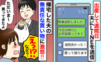 産後、退院した日に夫に買い物を頼むと「お総菜買ってきてって言ったよね？」頭にきた夫の言動とは！？