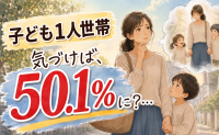 ついに「一人っ子」半数超え！子ども1人世帯50.1%が突きつける現実とは？