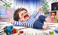 「もうイライラしない！」グズグズ爆発のわが子にイラっ…のはずが思わず爆笑！？ママの逆転劇！