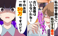 義母「ゴミを大切にしてどうするの」私の物を勝手に処分→「50万です…」お皿1枚で義母の人生が終了