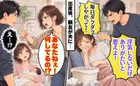 夫「浮気しないだけありがたいと思え」寝たきり妊婦に暴言→出産後、親友が夫に痛烈な一言を放つと！？