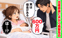 夫「借金が600万ある」私「一緒に返そう」→産後すぐ返済に奔走するも、飲みに行く夫を見て「冷めた…」