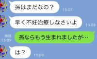 義母「孫はまだ？不妊治療すれば？」私「孫ならもう生まれてます」義母「えっ！いつ？」⇒実は…！