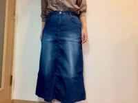 ダークブルーLサイズ在庫切れに納得！GUでもユニクロでもない！「税込2,300円デニムスカートはどこで買えるの？」