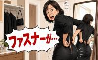 余裕で入るはずの13号の喪服が…ファスナーに阻まれる！？ゆったり服で油断した代償の重さ【体験談】