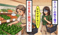 「ぶつぶつ…」スーパーの野菜売り場で、女性の手元を見た瞬間、私が【ゾッとした理由】「それ、やばくない？」“背筋が寒くなる”真相とは