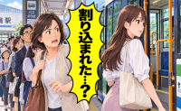 「割り込まれた…」バス停の列で横入りした若い女性。運転士にかけた言葉で印象が変わったワケ【体験談】