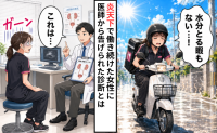 「えっ血尿？」炎天下で働き続けた私。受診してわかった体からのSOS【医師解説あり】