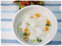 離乳食後期　にんじんとブロッコリーかゆ