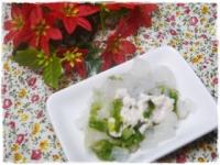 離乳食中期　鶏ささみと大根とレタスの煮物