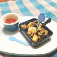 【離乳食完了期】里いもと舞茸のフリッター風
