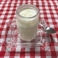 【離乳食後期】梨のコンポート入りミルクプリン