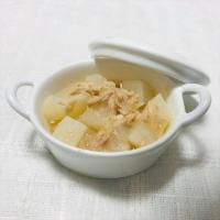 【離乳食後期】かぶとツナのレンジスープ